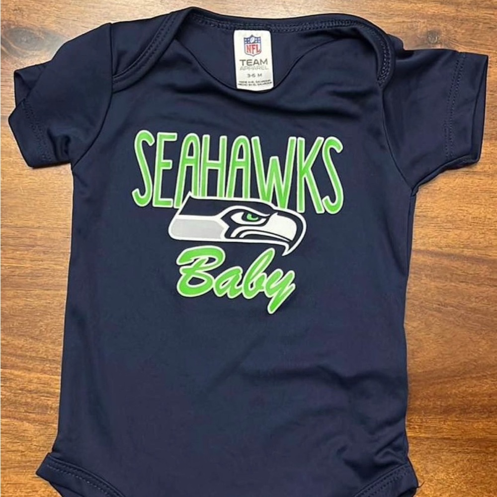 3-6 month Seahawks body suit